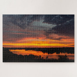 Puzzle Atardecer en el lago Manistee