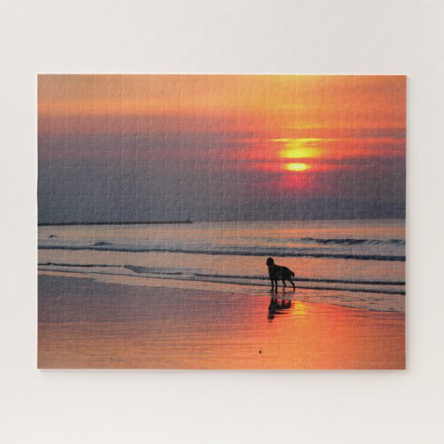 Puzzle Atardecer en el mar de Irlanda - 16x20 - 520 pcs (Horizontal)