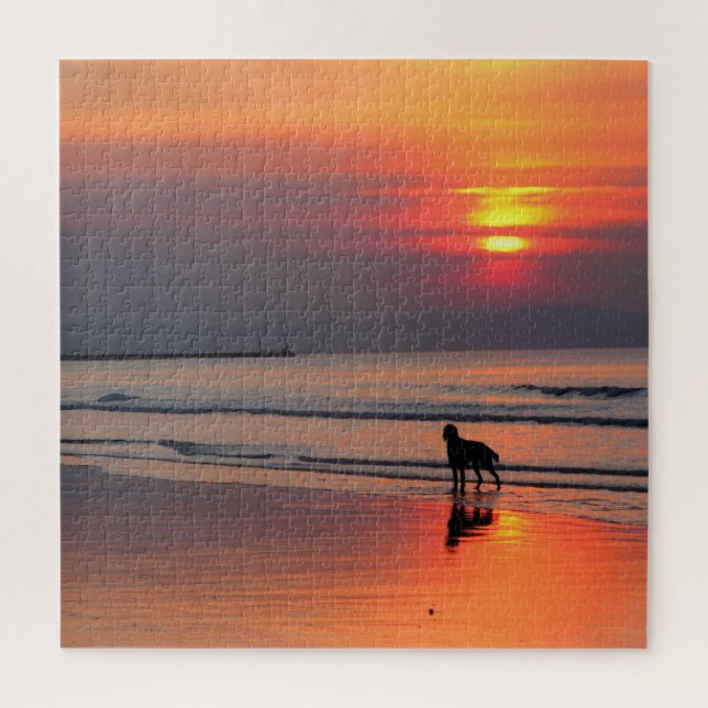 Puzzle Atardecer en el mar de Irlanda - 20x20 - 676 pcs (Vertical)