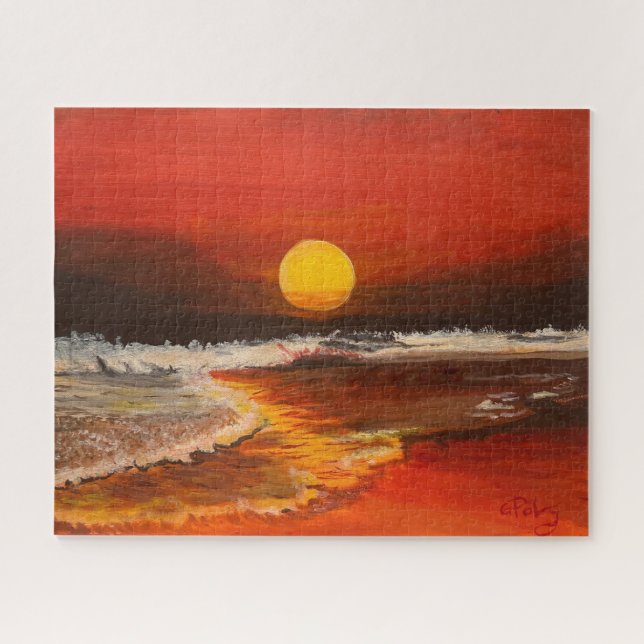 Puzzle Atardecer en el Pacífico, por Gary Poling (Horizontal)