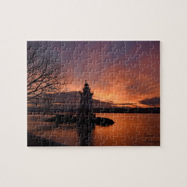 Puzzle Atardecer en el Poster de Tarrytown (Horizontal)