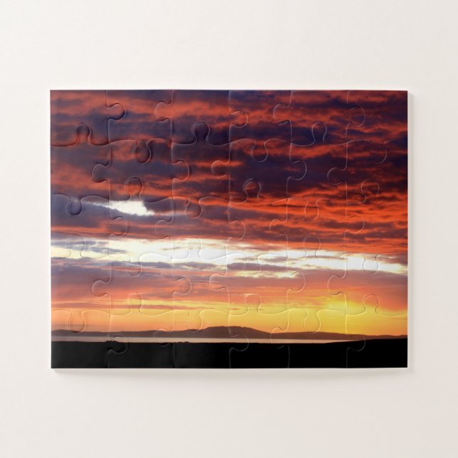 Puzzle Atardecer en Islay, Escocia (Horizontal)