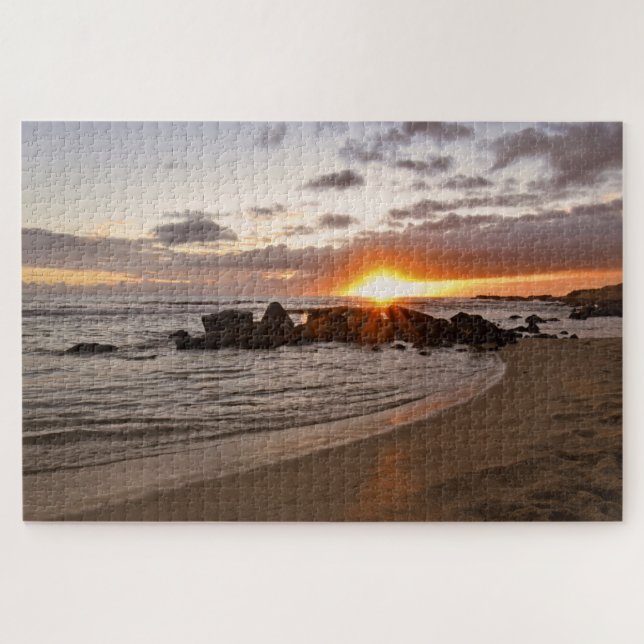 Puzzle Atardecer en Kauaii - Hawaii - 20x30 - 1014 pcs (Horizontal)