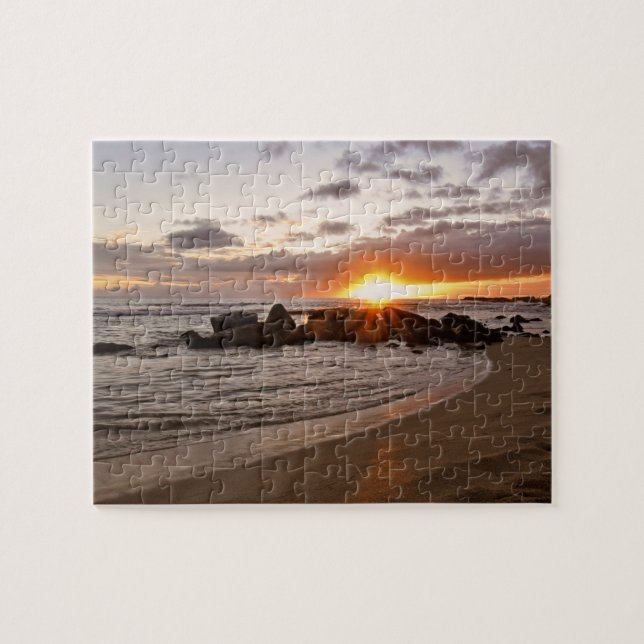 Puzzle Atardecer en Kauaii - Hawaii - 8x10 - 110 pc (Horizontal)