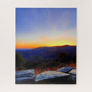 Puzzle Atardecer en la autopista Blue Ridge Parkway