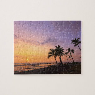 Puzzle Atardecer en la bahía de Kahaluu en Kona, Hawaii 2