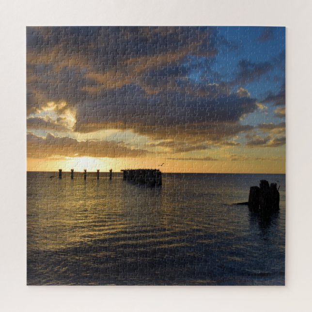 Puzzle Atardecer en la costa del Golfo - 20x20 - 676 pcs (Vertical)