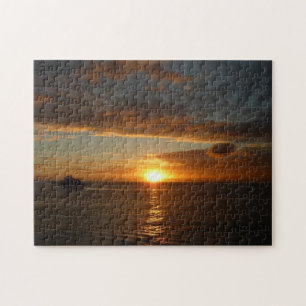 Puzzle Atardecer en la costa tropical del mar II