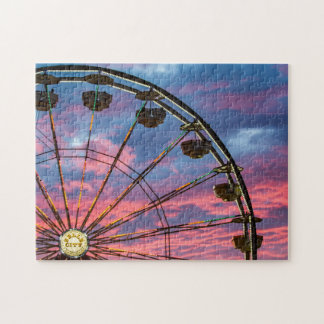 Puzzle Atardecer en la Feria Estatal de Iowa en Des Moine