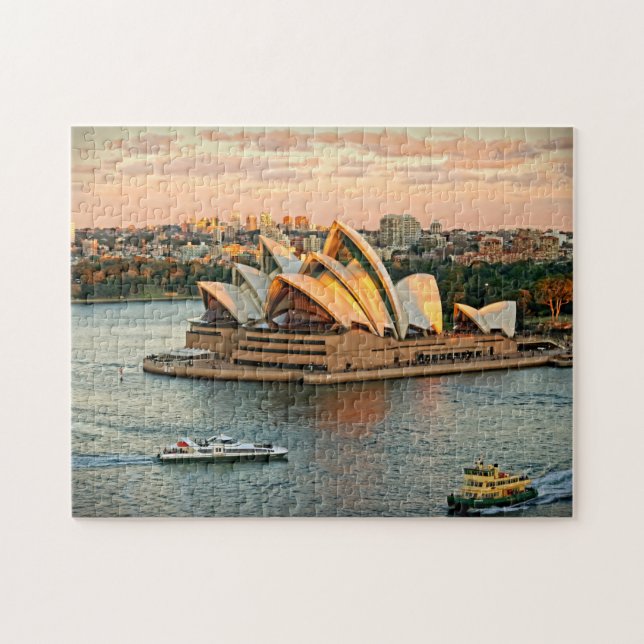 Puzzle Atardecer en la ópera de Sydney - 11x14 - 252 pc (Horizontal)