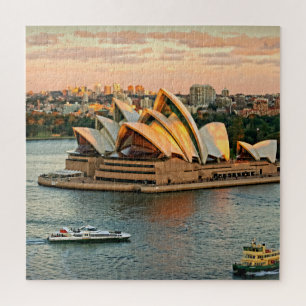 Puzzle Atardecer en la ópera de Sydney - 20x20 - 676 pcs