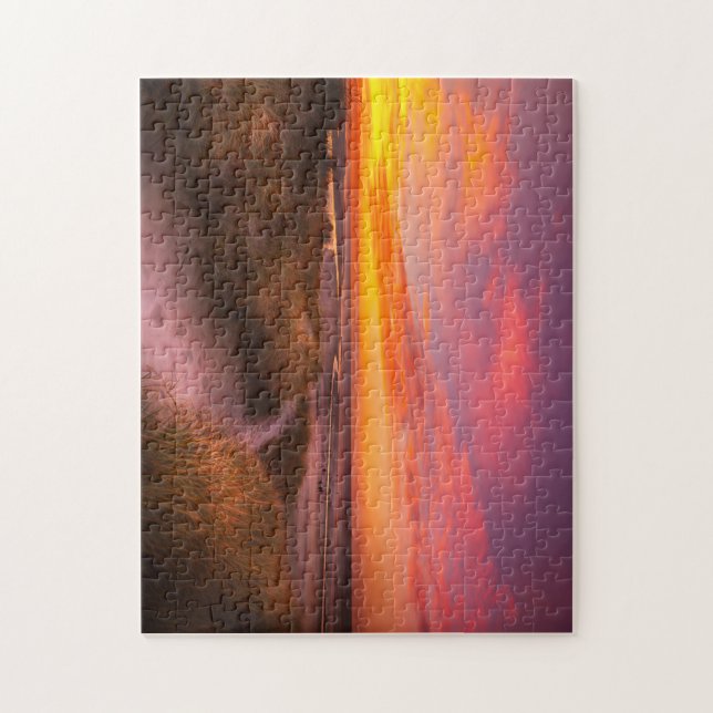 Puzzle Atardecer en la playa de Mayflower en el Cabo (Vertical)