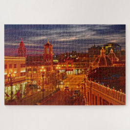 Puzzle Atardecer en las luces del Kansas City Plaza