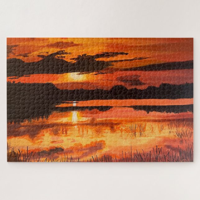 Puzzle Atardecer en los Everglades, por Gary Poling (Horizontal)