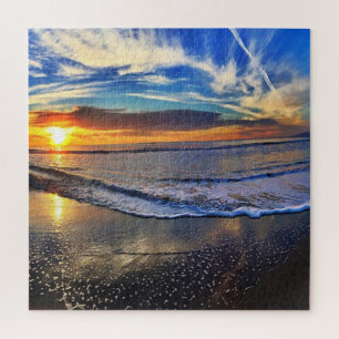 Puzzle Atardecer Fresco En La Playa