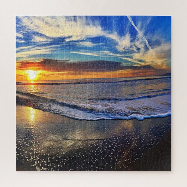 Puzzle Atardecer Fresco En La Playa (Vertical)
