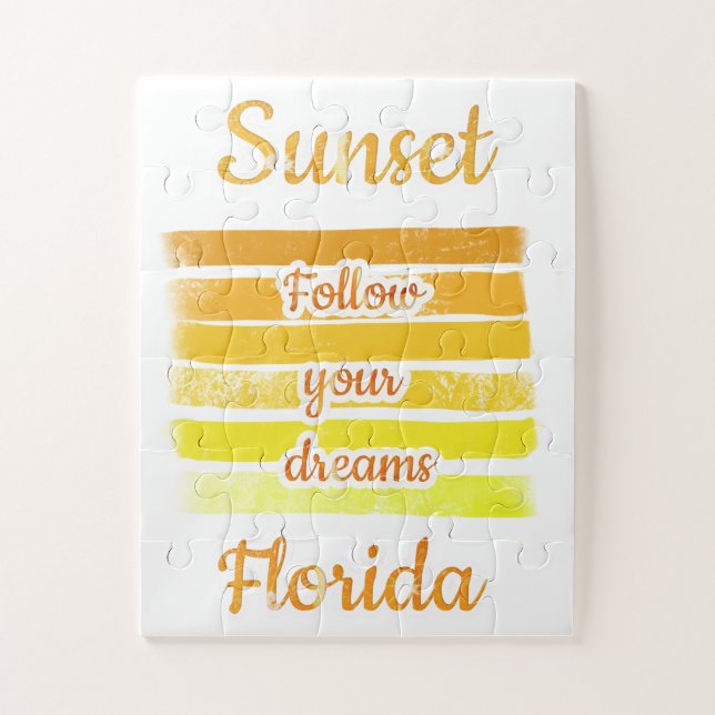 Puzzle Atardecer lindo en Florida   (Vertical)