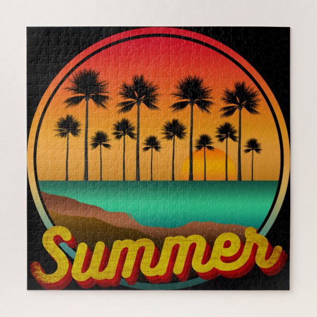 Puzzle atardecer natural de verano (Vertical)