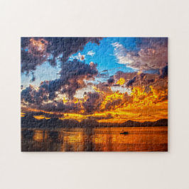 Puzzle Atardecer por la noche.