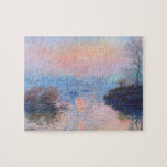 Puzzle Atardecer, Sena en el Bella Artes Lavacourt Monet<br><div class="desc">Atardecer en el Sena en Lavacourt,  Efecto Invierno,  Claude Monet 1880. Óleo sobre lienzo.</div>