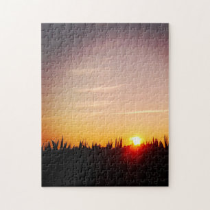 Puzzle Atardecer Sobre El Campo Del Maíz
