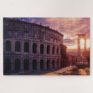 Puzzle Atardecer sobre el Coliseo de Roma
