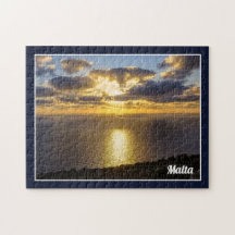 Atardecer Sobre El Mar Mediterráneo En La Isla De 