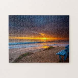 Puzzle Atardecer sobre el Océano Pacífico