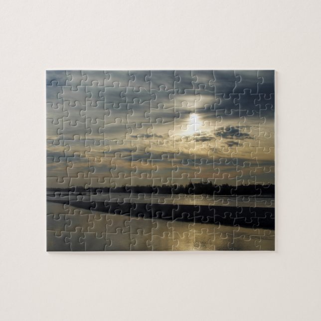 Puzzle Atardecer sobre el río (Horizontal)