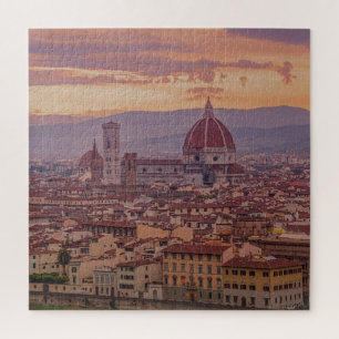 Puzzle Atardecer sobre Florencia, Italia
