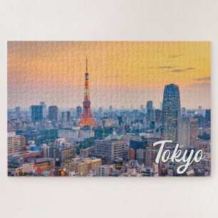 Puzzle Atardecer sobre Tokio, Japón
