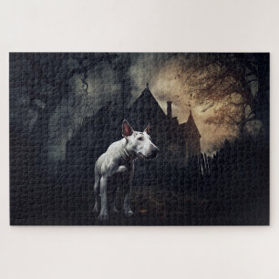 Puzzle Aterrador de Bull Terrier Halloween