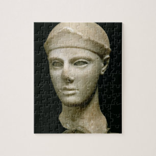 Puzzle Athena de Aegina, llevando un casco, jefe de a