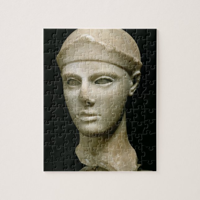 Puzzle Athena de Aegina, llevando un casco, jefe de a (Vertical)