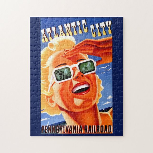 Puzzle Atlantic City vía Pennsylvania Railway (Vertical)