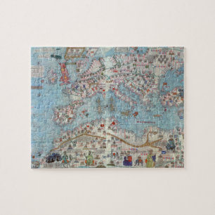 Puzzle Atlas catalán: Detalle de la África del Norte y