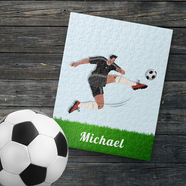 Puzzle Atleta deportiva de joven jugador de fútbol niño (Subido por el creador)