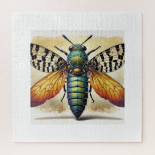 Puzzle Atoconeura dragonfly 180924IREF217 - Watercolor