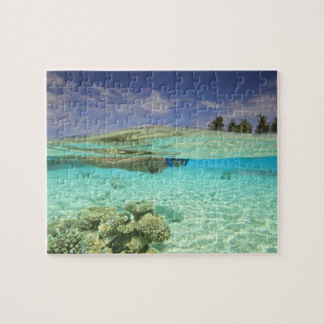 Puzzle Atolón de Huvadhoo meridional, Maldivas meridional (Horizontal)