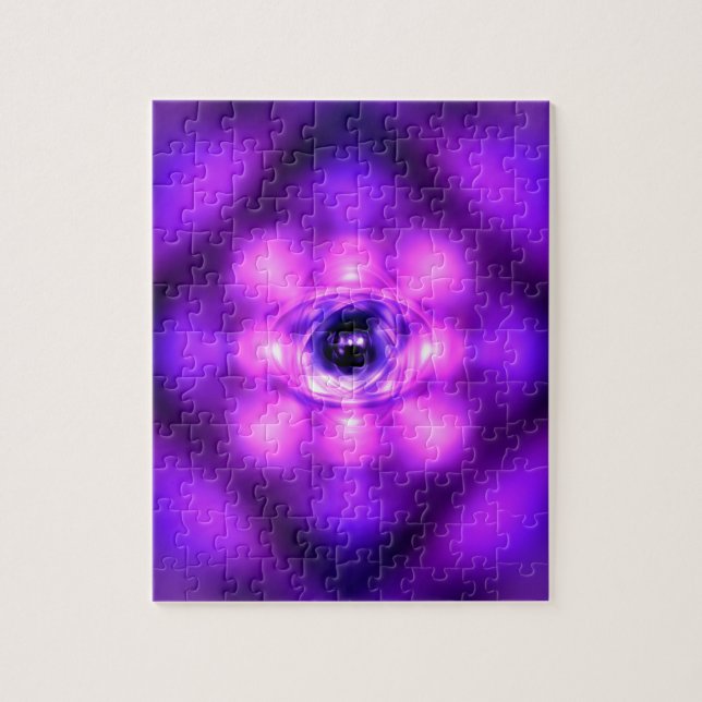 Puzzle Átomo brillante púrpura (Vertical)