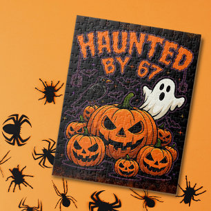 Puzzle Atormentado por 67 Fantasmas Divertidos y Calabaza