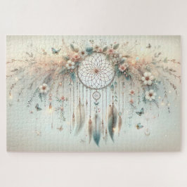 Puzzle Atrapasueños Floral Mariposa Pastel