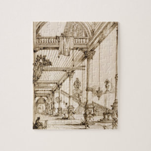 Puzzle Atrio de un palacio, en genes, del 'arte y de
