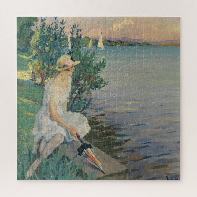 Puzzle Auf der Seemauer | Edward Cucuel (Vertical)