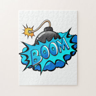Puzzle ¡Auge cómico de la bomba del estilo del arte pop