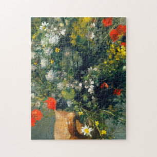 Puzzle Auguste Renoir - Flores En Una Base