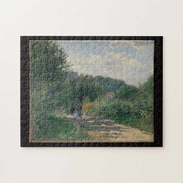 Puzzle Auguste Renoir una carretera en Louveciennes Bella (Horizontal)
