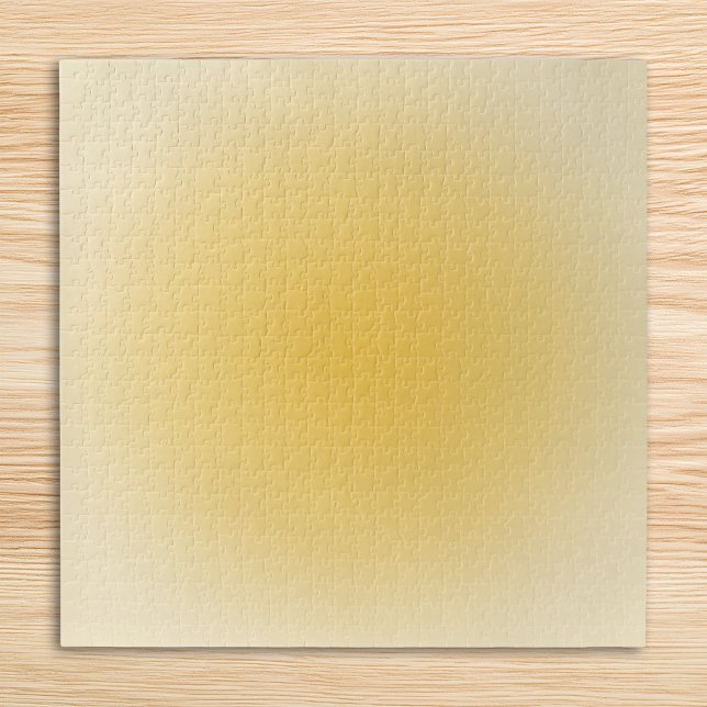 Puzzle Aura de oro pálido Ombre (Pale Gold Aura Ombre Jigsaw Puzzle)