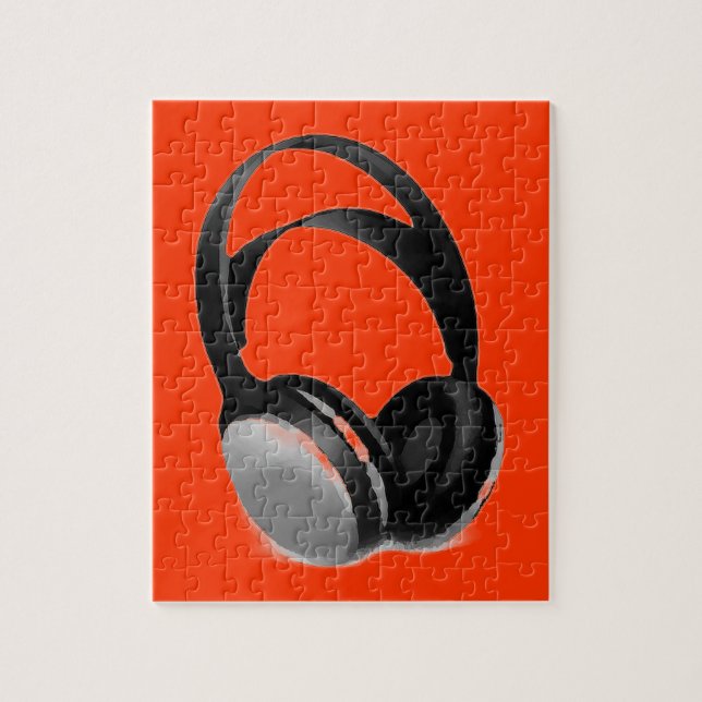 Puzzle Auriculares de Pop Art (Vertical)