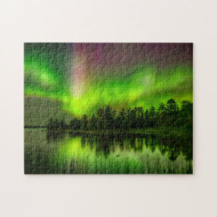 Puzzle Aurora boreal de Minnesota